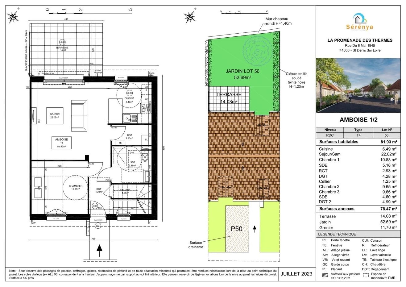 plan 3d du modèle Amboise